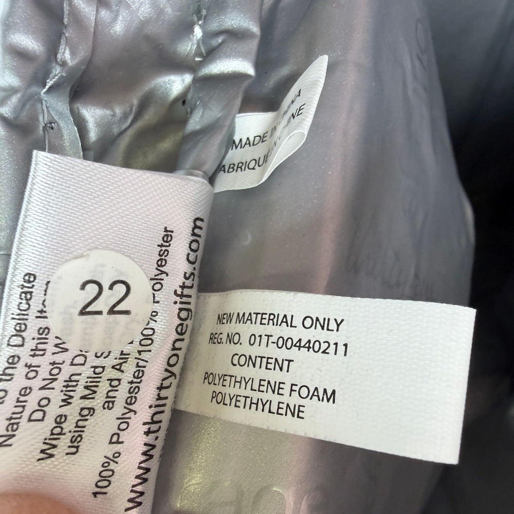 Thirty-One On The Double Chill Thermal Set Insulated Cooler Black White Monogram - Picture 8 of 12